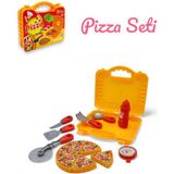 Heroes Çantalı Pizza Seti Eğlenceli Rol Oyunu için 6 Parça 3-8 Yaş Arası Çocuklar İçin