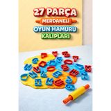 HEROES DOUGH 27 Parça Merdaneli Oyun Hamuru Kalıp Seti - Eğitici Çocuk Aktivite Oyuncakları