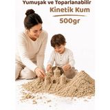 Heroes Kinetik Kum 500 Gr Eğlenceli ve Eğitici Özellikleriyle Yumuşak Oyun Hamuru - Natural