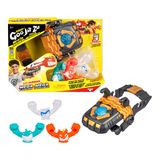 Heroes of Goo Jit Zu Meteor Madness Goo-Slingers Mega Launcher, Goo-Slinger'larınızı Yükleyin ve Bazı Hızlı Savaş Patlaması Eylemi için 'Em ve Sling 'Em Sky-High'ı Uzatın, 3 Özel Goo-Sapancısı İçerir