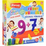 Heroes Orta Kutulu Rakam Glutensiz Oyun Hamuru Seti - Renkli