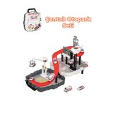 HEROES TOYS Sırt Çantalı Ambulans Arabalı Garaj Oyun Seti - Çocuk Eğitici Öğretici Eğlenceli Oyuncak Set