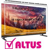 Heroglas Altus AL55 C 865 5B 55 inç TV Ekran Koruyucu