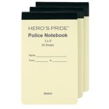 Hero's Pride Balistik Not Defteri Kılıfı Yedekleri, Kolluk Kuvvetleri İçin Üretilmiş, 3'lü Paket, X-Large 10,76 x 16,8 x 10,16 cm, 80 Sayfa
