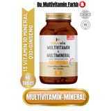 Herovix Multivitamin & Multimineral 60 Tablet (13 Vitamin | 10 Mineral | Q10 + Ginseng)