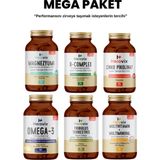Herovix Sporculara Özel 6'lı Mega Paket Omega3 Magnezyum Multivitamin Çinko B Complex Tribulus - Aromasız