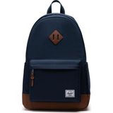 Herschel Heritage Sırt Çantası Tekstil Malzeme ile Çevre Dostu Tasarım Lacivert/Kahverengi - Lacivert - Kahverengi