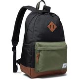 Herschel Heritage Unisex Sırt Çantası 11383-06427-OS Black/Four Leaf Clvr/Sddle Brn STD