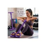 HerŞey Marketing Body Trimmer Mekik Çekme Aleti Evde Spor Egzersiz Lastiği 6 Tüplü Ekstra Güçlendirilmiş Lastik Sağlam Spor Aleti