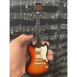 Herşey Nota Elektro Gitar El Yapımı Biblo Minyatür 25 cm 3D - Violin Sunburst