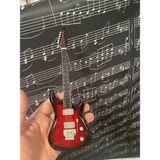 Herşey Nota Elektro Gitar Koyu Kahve El Yapımı Biblo Minyatür 25 cm - Violin Sunburst