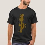 Herşey Nota Gitar Siyah Kadın Erkek T-Shirt - L - Renkli