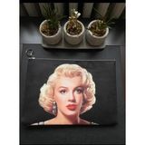 Herşey Nota Marilyn Monroe Clutch Portföy Çanta - Çok Renkli