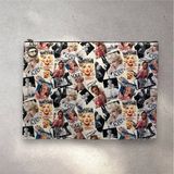 Herşey Nota Marilyn Monroe Figürlü Clutch Portföy Çanta - Çok Renkli