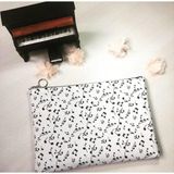 Herşey Nota Nota Müzik Clutch Çanta - Çok Renkli