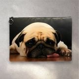 Herşey Nota Pug Cins Köpek Clutch Portföy Çanta - Çok Renkli