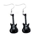 Herşey Nota Siyah Gitar Küpe