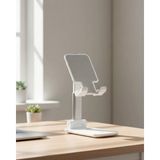 Herşey Trend Ayarlanabilir Ergonomik Katlanabilir Masaüstü Telefon Tutucu Beyaz