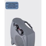 Herşey Trend Fanlı Elektrikli Isıtıcı Termostatlı Güvenli Yanmaz Plastik Gövde