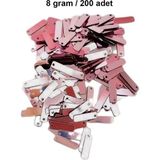 Herşey Trend Herşeytrend Bakır 15 x 5 mm Dantel Oya Yazma Halhal Abiye Lazer Kesim Pul 200 Adet / 8 Gram