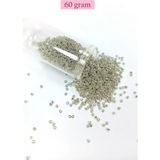 Herşey Trend Herşeytrend Dökme Cam Kum Boncuk (11/0) 2 mm - 60 Gram - Gümüş - BNC057