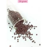 Herşey Trend Herşeytrend Dökme Cam Kum Boncuk (8/0) 3 mm - 20 Gram - Parlak Koyu Kestane - BNC168