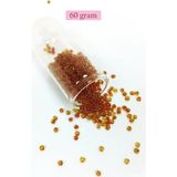 Herşey Trend Herşeytrend Dökme Cam Kum Boncuk (8/0) 3 mm - 60 Gram - Şeffaf Açık Kahve - BNC189