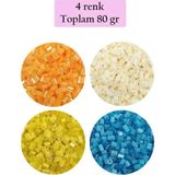 Herşey Trend Herşeytrend Kesme Cam Boncuk 2mm - 4 Renk - Toplam 80 Gram - BNC443
