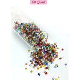 Herşey Trend Herşeytrend Kesme Cam Boncuk 2mm - 60 Gram - Karışık Renkli - BNC357