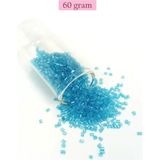 Herşey Trend Herşeytrend Kesme Cam Boncuk 2mm - 60 Gram - Şeffaf Turguaz - BNC397