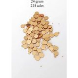 Herşey Trend Herşeytrend Oya Abiye Bileklik Kolye Pleksi Metalik Plastik Pul Altın Renk 24 Gram 225 Adet - BNC553
