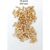Herşey Trend Herşeytrend Oya Abiye Bileklik Kolye Pleksi Metalik Plastik Pul Altın Renk 24 Gram 300 Adet - BNC536