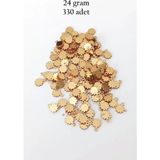 Herşey Trend Herşeytrend Oya Abiye Bileklik Kolye Pleksi Metalik Plastik Pul Altın Renk 24 Gram 330 Adet - BNC534