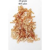 Herşey Trend Herşeytrend Oya Abiye Bileklik Kolye Pleksi Metalik Plastik Pul Altın Renk 24 Gram 465 Adet - BNC542