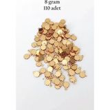 Herşey Trend Herşeytrend Oya Abiye Bileklik Kolye Pleksi Metalik Plastik Pul Altın Renk 8 Gram 110 Adet - BNC474