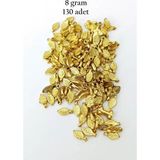 Herşey Trend Herşeytrend Oya Abiye Bileklik Kolye Pleksi Metalik Plastik Pul Altın Renk 8 Gram 130 Adet - BNC475