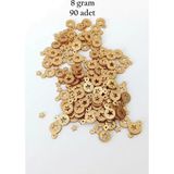 Herşey Trend Herşeytrend Oya Abiye Bileklik Kolye Pleksi Metalik Plastik Pul Altın Renk 8 Gram 90 Adet - BNC477