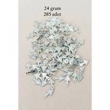Herşey Trend Herşeytrend Oya Abiye Bileklik Kolye Pleksi Metalik Plastik Pul Gümüş Renk 24 Gram 285 Adet - BNC565