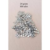 Herşey Trend Herşeytrend Oya Abiye Bileklik Kolye Pleksi Metalik Plastik Pul Gümüş Renk 24 Gram 300 Adet - BNC560