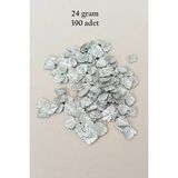Herşey Trend Herşeytrend Oya Abiye Bileklik Kolye Pleksi Metalik Plastik Pul Gümüş Renk 24 Gram 390 Adet - BNC567