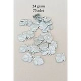 Herşey Trend Herşeytrend Oya Abiye Bileklik Kolye Pleksi Metalik Plastik Pul Gümüş Renk 24 Gram 75 Adet - BNC582