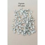 Herşey Trend Herşeytrend Oya Abiye Bileklik Kolye Pleksi Metalik Plastik Pul Gümüş Renk 8 Gram 155 Adet - BNC509
