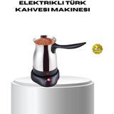 Herşey Trend Paslanmaz Çelik Elektrikli Cezve 800W 6 Fincan Kapasiteli