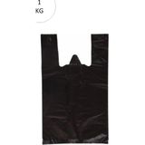 Herşey Trend Siyah Atlet Poşet Battal Boy 40X75 cm Takriben 23 Adet 1 kg - 40 x 75 cm