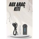 Herşey Trend Yeni Nesil Bluetooth Aux Araç Kiti Siyah Tv Tablet Telefon Araç Araba