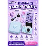 Herşeyburdamoda 4K Çantalı Dijital Video Kamera 48Mp 16X Zoom Işıklı (32Gb) Kart Dijital Fotoğraf Makinesi