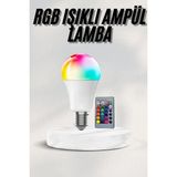 HERŞEYBURDAMODA Akıllı Rgb LED Ampul LED Uzaktan Kumandalı Renk Değiştiren Ampul