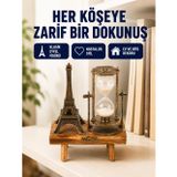 Herşeyburdamoda Dekoratif Kum Saati – Ahşap Malzeme, Hediyelik Masa Aksesuarı