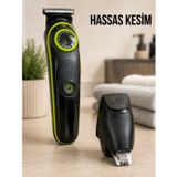 Herşeyburdamoda Erkek Bakım Seti 5'I 1 Arada 0-10 Mm Ayarlanabilir Çok Fonksiyonlu Tıraş Makinesi