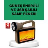 HERŞEYBURDAMODA Güneş Enerjili Alev Efektli Lamba – Cob Teknolojili, Dış Mekan Aydınlatma - Seçenek